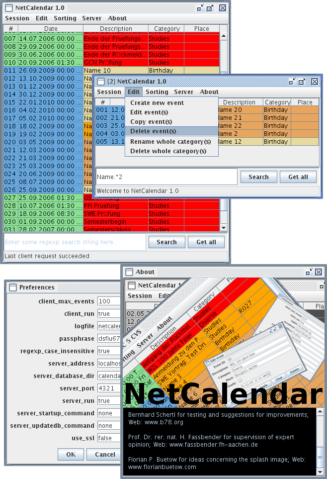 netcalendar screenshot netcalendar screenshot