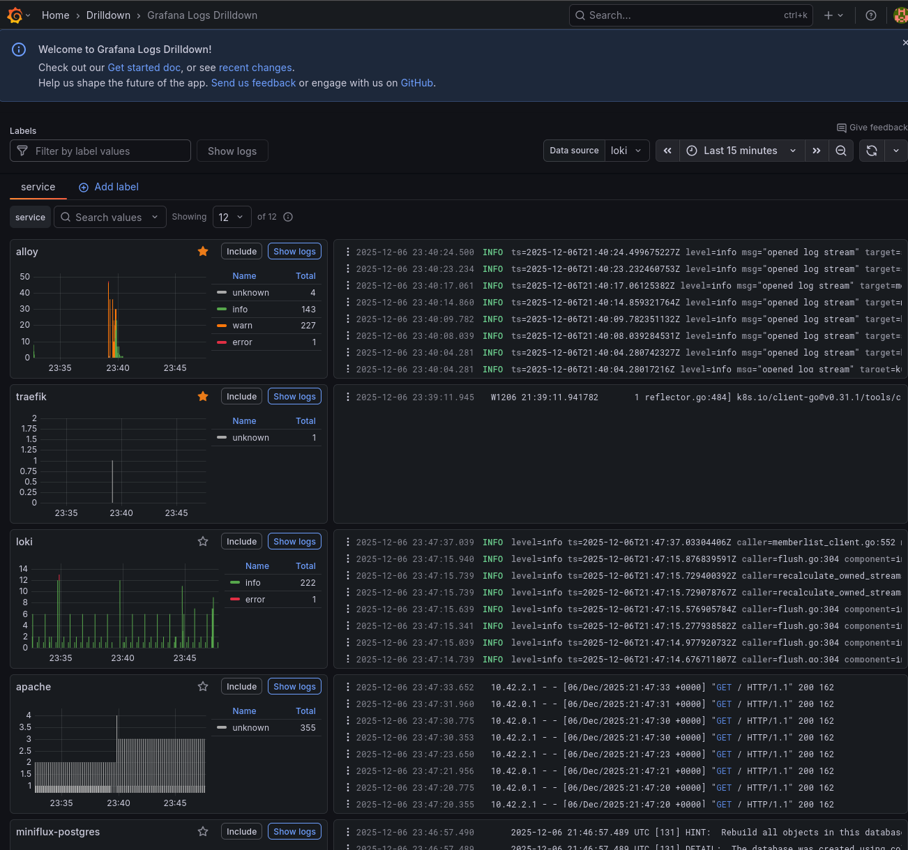 Exploring logs in Grafana with Loki Exploring logs in Grafana with Loki