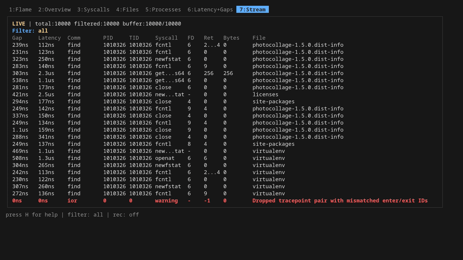 Pause, push two filters, undo with Esc Pause, push two filters, undo with Esc