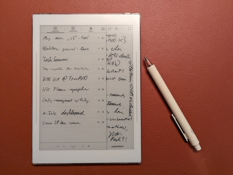 A picture of the Supernote Nomad A picture of the Supernote Nomad